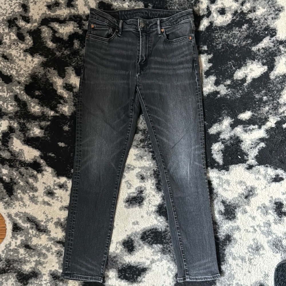 American Eagle Black/Grey Skinny Jeans